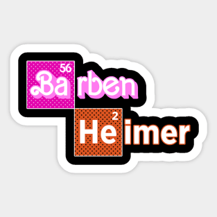 Breaking Barbenheimer Blush Sticker